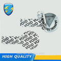 Customized High Residue Warranty Open Void Sticker com bom serviço pós-venda